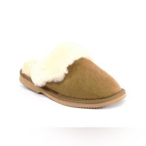 Sheepskin Downunder Scuffs Slippers Chestnut 9 NWT